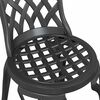 vidaXL Trädgårds Bistro Set 3 pcs Svart Aluminium