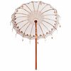 vidaXL Balinesisk Parasol Kr&auml;m 185 x 185 x 260 cm Bomull