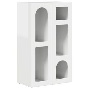 vidaXL Sideboard H&ouml;gblanka vita 59 x 35 x 100,5 cm Konstruerat tr&auml;