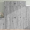 vidaXL H&ouml;gsk&aring;p gr&aring; sonoma 80x42,5x185 cm konstruerat tr&auml;