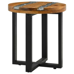 vidaXL Kaffeebord Brun 40 x 40 x 45 cm Massivt teaktr&auml;