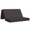 vidaXL F&auml;llbar Soffbed 120 x 67 x 45 cm M&ouml;rkgr&aring;