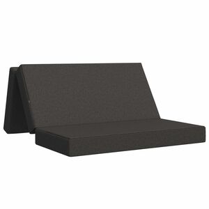 vidaXL F&auml;llbar Soffbed 120 x 67 x 45 cm M&ouml;rkgr&aring;