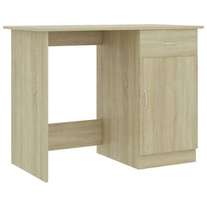 vidaXL Skrivbord sonoma-ek 100x50x76 cm konstruerat tr&auml;