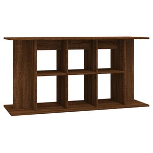 vidaXL Akvarieb&auml;nk brun ek 120x40x60 cm konstruerat tr&auml;