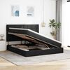 vidaXL F&ouml;rvaringss&auml;ng med LED med madrass Svart 180 x 200 cm Polyester