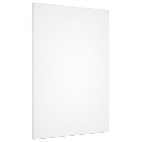 vidaXL Str&auml;ckt canvasduk 12 st vit tyg och massiv furu