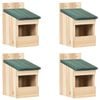 vidaXL F&aring;gelholkar 4 st 12x16x20 cm grantr&auml;