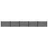 vidaXL St&auml;ngselpanel 5 pcs WPC och aluminium Gr&aring;