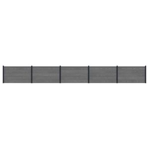 vidaXL St&auml;ngselpanel 5 pcs WPC och aluminium Gr&aring;