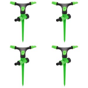 vidaXL Roterande sprinkler 4 st gr&ouml;n och svart 16x13,5x25,5 cm ABS&PP