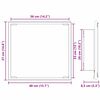 vidaXL LED Badrumsspegel Artisan Ek 40 x 37 x 8.5 cm Konstruerat tr&auml;