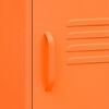 vidaXL Sängbord orange 35x35x51 cm stål