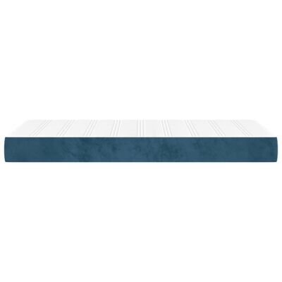 vidaXL Pocketresårmadrass mörkblå 80x200x20 cm sammet