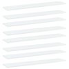 vidaXL Hyllplan 8 st vit 100x20x1,5 cm konstruerat tr&auml;