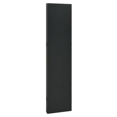 vidaXL Rumsavdelare 4 paneler svart 160x180 cm stål