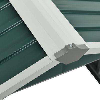vidaXL Skjul för robotgräsklippare 92x97x63 cm galvaniserat stål grön