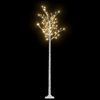 vidaXL Plastgran 200 LED 2,2 m pil varmvitt ljus inomhus/utomhus