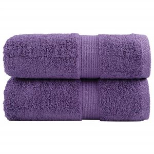 vidaXL Premium Tv&auml;tthanddukar SOLUND 2 st Lila 30x30 cm 600 gsm