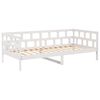 vidaXL Dagb&auml;dd vit 80x200 cm massiv furu