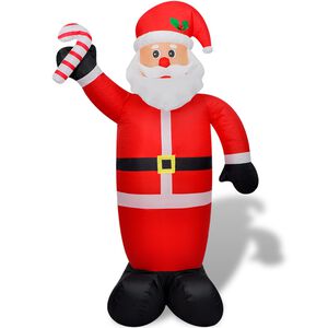vidaXL Uppbl&aring;sbar jultomte 240 cm