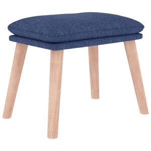 vidaXL Fotpall bl&aring; 45x29,5x35 cm tyg