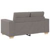 vidaXL Soffa 3 pcs Taupe Linnenblandad tyg