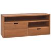 vidaXL TV-b&auml;nk 90x30x40 cm massiv teak