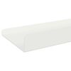 vidaXL Flytande hylla V&auml;ggmonterad 2 pcs Vit 60 x 9 x 2,5 cm St&aring;l