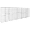 vidaXL Gabionmur med lock galvaniserat st&aring;l 600x50x200 cm