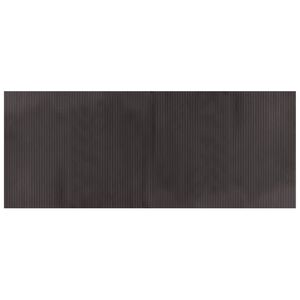 vidaXL Matta rektangul&auml;r m&ouml;rkbrun 80x200 cm bambu