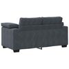 vidaXL Loveseat soffa mörkgrå 120 cm sammet