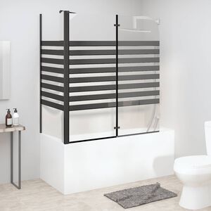 vidaXL Badkarsv&auml;gg 120x68x130 cm h&auml;rdat glas r&auml;nder
