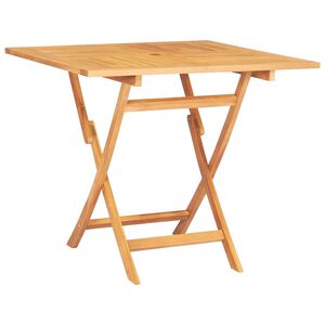 vidaXL Hopf&auml;llbart tr&auml;dg&aring;rdsbord 85x85x76 cm massiv teak