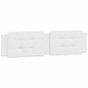 vidaXL Headboard Cushion "Zadar" White 193 cm Faux Leather