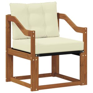 vidaXL Utomhussoffset Massivt Akaciatr&auml; och Textilene