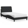 vidaXL Bed with Mattress Black 100x200 cm Velvet