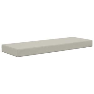 vidaXL Utomhus sitskudde 100% Polyester Gr&aring; 111,5 x 40 x 8 cm
