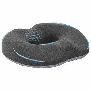 vidaXL Sittkudde Enf&auml;rgad M&ouml;rkgr&aring; 42 x 36,5 x 8 cm Minneskum