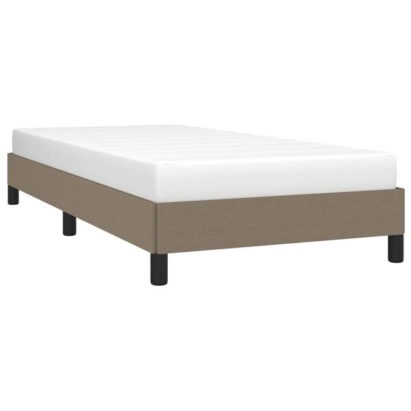 vidaXL S&auml;ngram utan madrass Taupe 80x200cm tyg