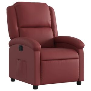 vidaXL Reclinerf&aring;t&ouml;lj vinr&ouml;d konstl&auml;der