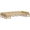 vidaXL Utomhussoffset 10 st Vit och Beige