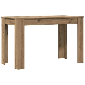 vidaXL Matbord artisan ek 120x60x76 cm konstruerat tr&auml;
