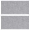 vidaXL Trappsteg 2 st 50 x 25 cm Silver Aluminium Rektangul&auml;r