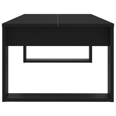 vidaXL Soffbord svart 110x50x35 cm konstruerat trä