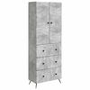 vidaXL Sk&aring;pset 2 st 66 x 34,5 x 90 cm Konstruerat tr&auml; Betonggr&aring;