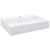vidaXL Handfat 60x38x11 cm mineralgjuten vit