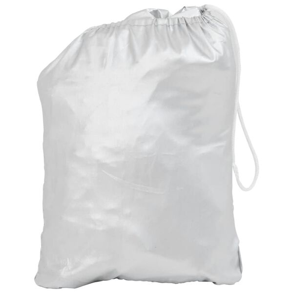 vidaXL Toppkapell f&ouml;r bil med krokar silver L