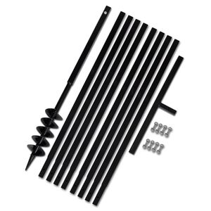 Jordborr 100 mm St&aring;l inkl. f&ouml;rl&auml;ngningsr&ouml;r 9 meter