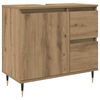 vidaXL Badrumssk&aring;p artisan ek 65x33x60 cm konstruerat tr&auml;